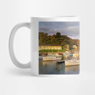 Morning Light on the Perkins Cove Fleet Mug